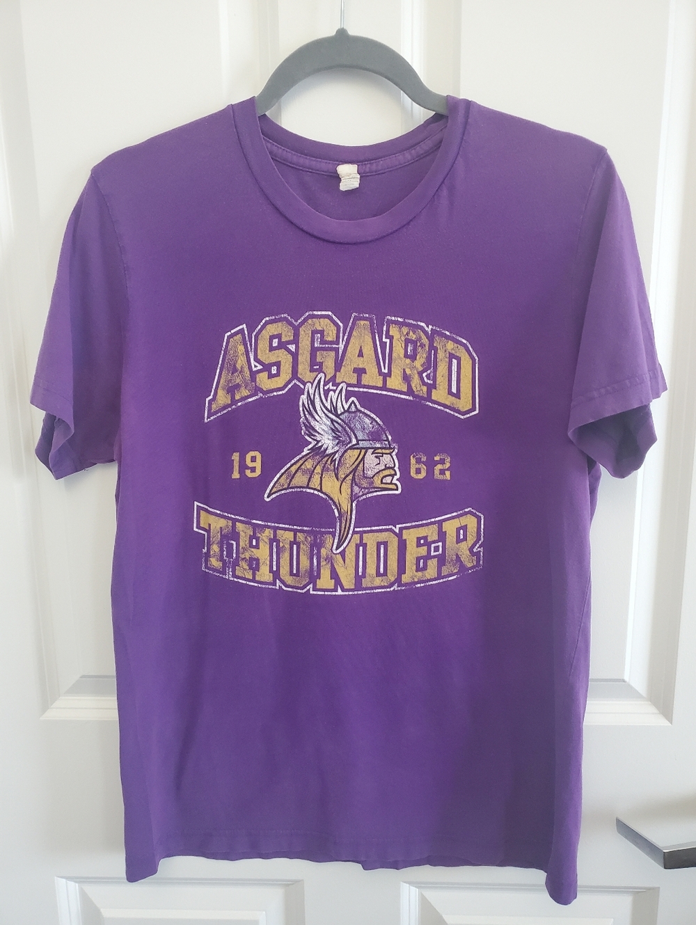 Purple Asgard Thunder Graphic Tee Thor Marvel Vikings Superhero